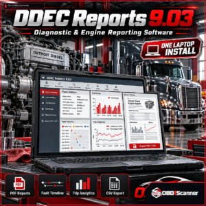 DDEC Reports 9.03 – Powerful Diagnostic & Engine Reporting Software (One Laptop Install)