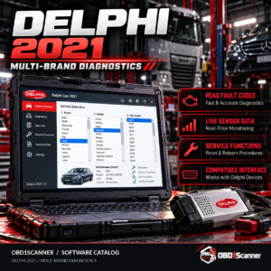 Delphi 2021 Multi‑Brand Automotive Diagnostic Software for Mechanics & Workshops