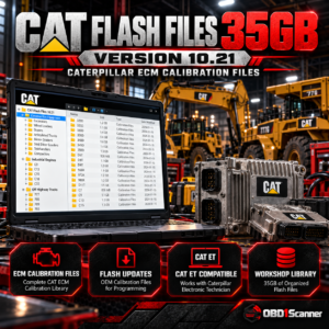 CAT Flash Files 35GB (Version 10.21) – Caterpillar ECM Calibration Files